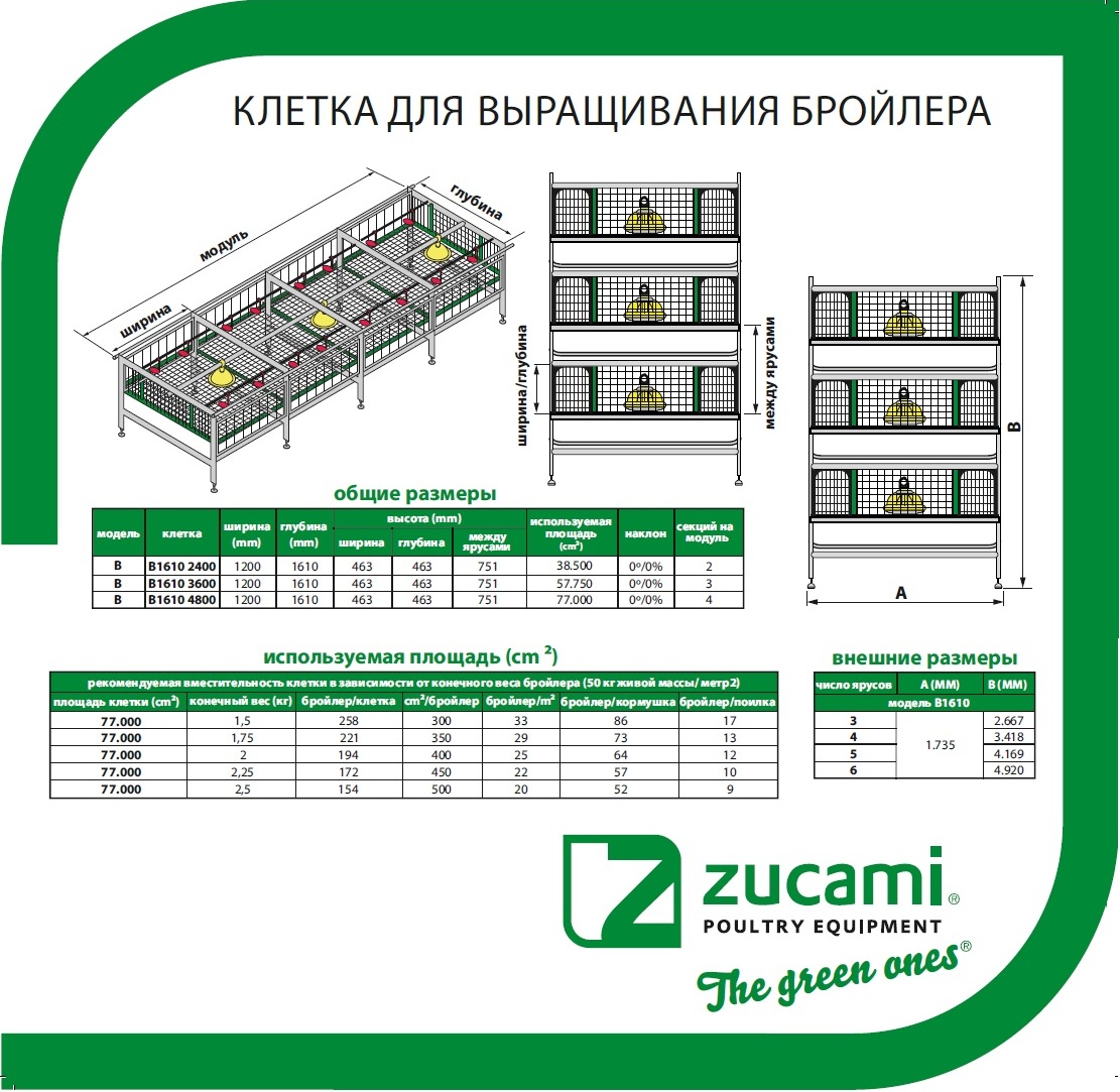 Клетка для выращивания бройлеров