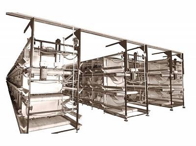 Промышленная батарея для содержания индейки